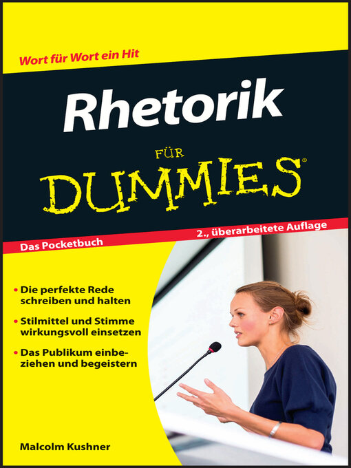 Title details for Rhetorik für Dummies by Malcolm Kushner - Available